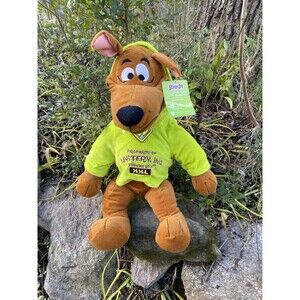 Scooby Doo Plush Mystery Inc Hoodie Sweatshirt Mystery Solved 22.5 in Sewn Eyes